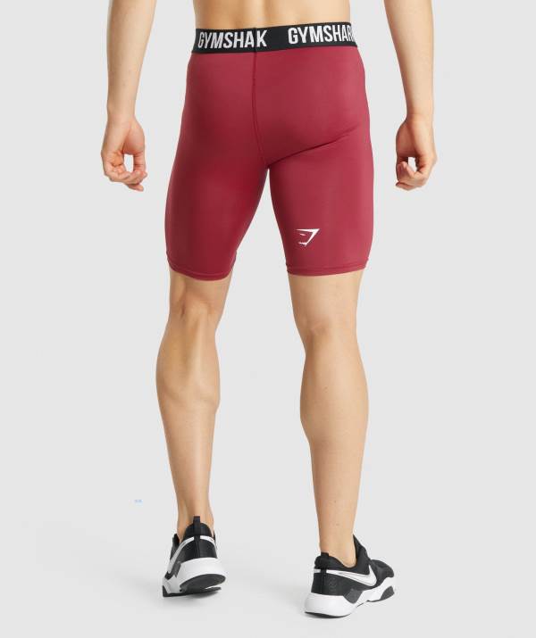 Panske Šortky Gymshark Element Baselayer Bordove | GQ4129365